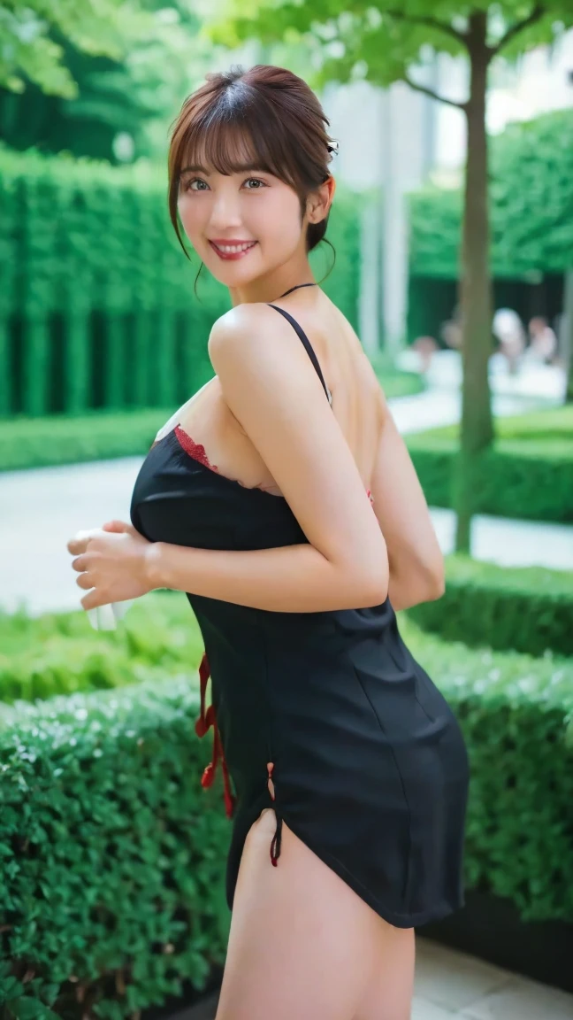 ((Exposing shoulders)), ((The skirt is short)), ((Sexy Legs)), ((whole body)),practical, Snazzy,1girl,sexy pose,best quality,masterpiece,illustration,an extremely delicate and beautiful,CG,unity,8k wallpaper,Amazing,finely detail,masterpiece,official art,extremely detailed CG unity 8k wallpaper,incredibly absurdres,huge filesize,ultra-detailed,highres,extremely detailed,beautiful detailed girl,realistic,outdoors,light contrast,(florals_buzzer_dress:1.5),、Red lipstick、big breasts、White panties are visible from the skirt、Cloud、Leg spread、smile、
