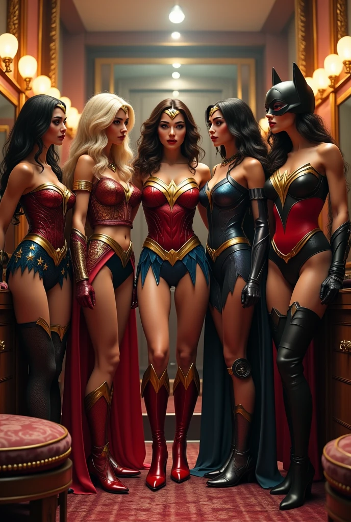 Photoshoot of beautiful Wonder Women models posing in a studio full of luxurious decorations and drinking. Ada tag nama ridwangrapher