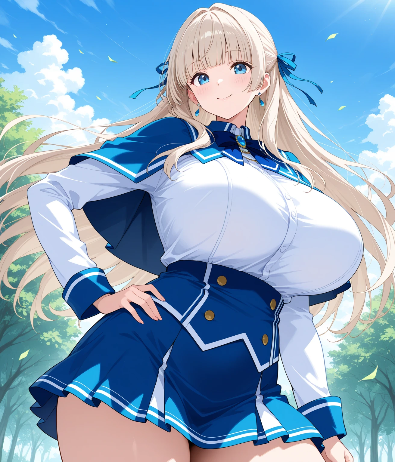 An Insanely Massive Breasted Girl, who has Excessively Increased her Breast size to Unreasonably Hugely Gargantuan Extremes. (((Very Gigantic Breasts, Extremely OverInflated Breasts, Very Biggest Breasts, Excessively Exaggerated Breasts, Very Oversized Breasts, Extra Enormous Breasts, Ultra Huge Breasts, Mega Gigantic MILF Breasts))), huge Cleavage, big Cleavage, ((She is a Massively Overdeveloped, Absurdly Extra Plump, and Ridiculously Thick Girl)),