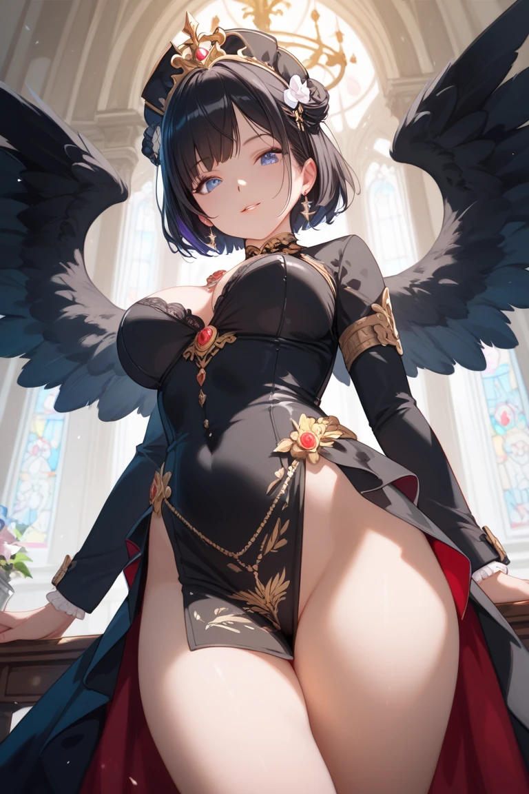 Jamie, (Jamie),((Jamie)), only, Ray Tracing, ((Each photo)), ((oses wear cada foto)), whole body,(From the front),(Costas Problem), (On the left is Emist), Reveals a flat lower abdomen, Hart neckline，(((Each photo))),(Very big  perfect ass, Perfect and symmetrical eyes, (Perfect handmade sword in hand)), ((short hair)),White clothing with textured edges, White skin, luwearas detalhadas, White Trim Knee Tights, wearestido aberto wear "wear", Slim waist, thigh, low water, Exposing legs to above waist, ,((There is a crack in the middle of the top))((best quality)),(Ultra-high resolution),(Super detailed),(Detailed description),((Best CG)),(Best works of art),ultra-precision art,Great Art,(Fantasy art with precise details:1.5), Classical European costumes，twin，twins，（（有著美麗的漆Black Wings））（（black wing）），（（Black Wings）），(1 Female Angel:1.6),beautiful symmetrical face:1.6,Poker face:1.4,Angel&#39;swing:1.5,Dynamic poses:1.6,be destroyed:1.5(Masterpiece), (need), (Super detailed), (whole body恋: 1.2), (I am), Blonde,(faixas wear torno dos seios), Rich colors,Ruffled top,(full),(Exceptionally sexy),(red and black thweare),(((giant bat wings))),There are bat wings,I love the league,(meia calca de renda wear um dos lados),(meia calca de renda wear um dos lados),((Red decoration with LED))),((Red lines embellish the curves of the body)),(((woman show))),((Starblade))