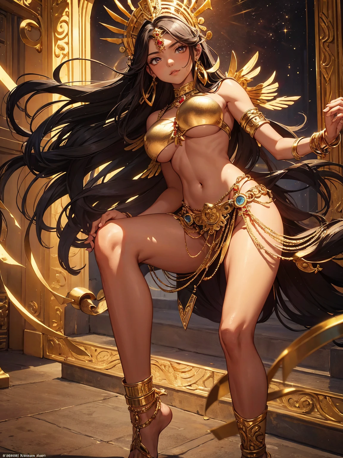 Brown skin Beautiful War Goddess Sexy high leg Angel's wing Gal Angel Lewdな顔 Vulgar tattoos Lewd Fallen Angel The despised angel Vulgar pose Spread your legs Fallen Angel使 Pleasure Fall Fallen War Goddess