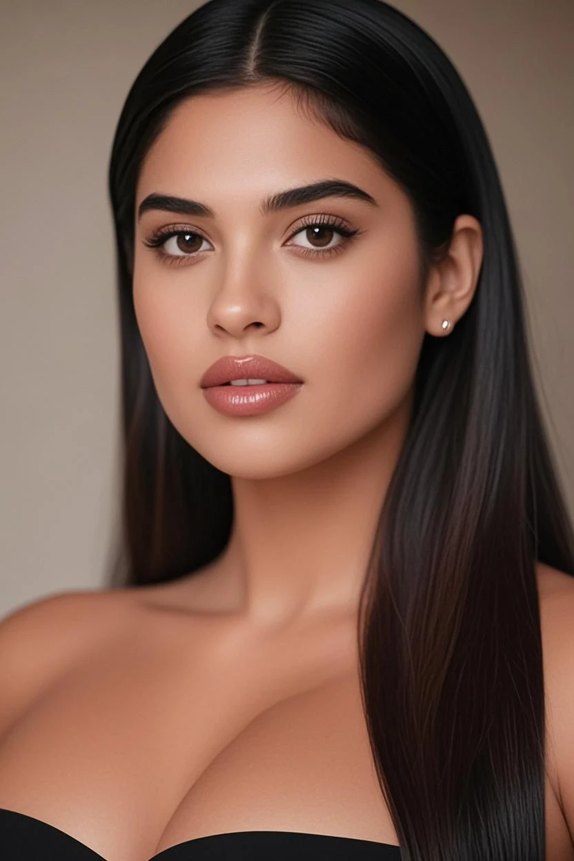 belle fille, brune, tanned skin, dans la ville, Selfie, porter une robe noir, fille, 夏天, petit nez, grosse bouche, grosse poitrine, (((very heavy bust))), cheveux bruns, long_cheveux, portait (Kylie Jenner) (Kendal Jenner), Kardashian, Look into the camera, symmetrical face, photoreallistic, photographie, Spectacular lighting,, magnifique, clivage, Oriental, (Masterpice), Best quality, High resolution, Extremely detailed, peau avec pores, profondeur de champ, lighting cinematic