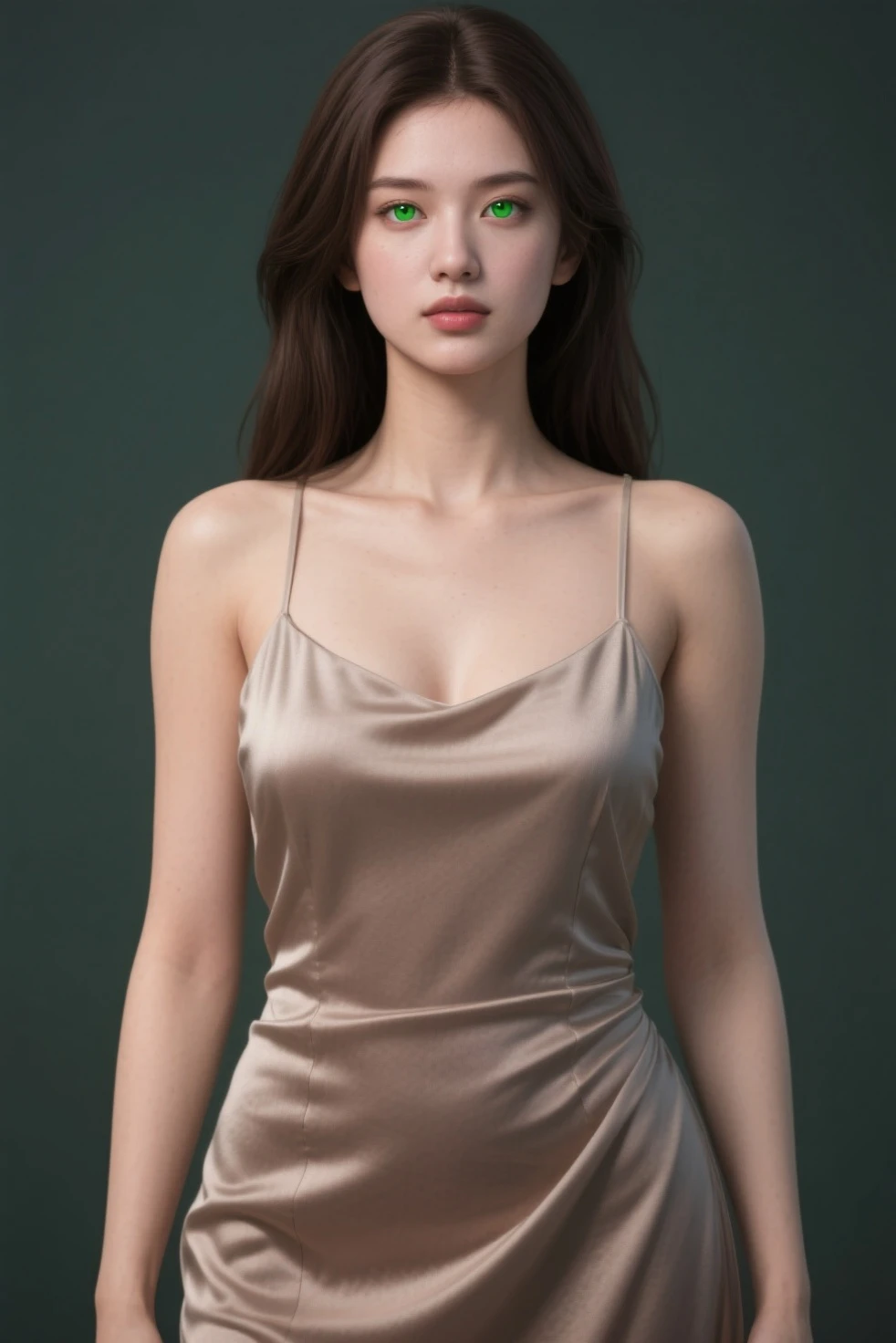 Top Quality, Masterpiece, High Resolution, 1girl, Porcelain Dress, Hair Accessories, Necklace, Jewelry, Beautiful Face, On Body, Tyndall Effect, Realistic, Dark Studio, Edge Lighting, Two-tone Lighting, (High Detail Skin: 1.2), 8k UHD, DSLR, Soft Light, High Quality, Volume Light, Candid, Photo, High Resolution, 4K, 8K, background blur, big, slender, small face, sexy, pale pink, costume dress