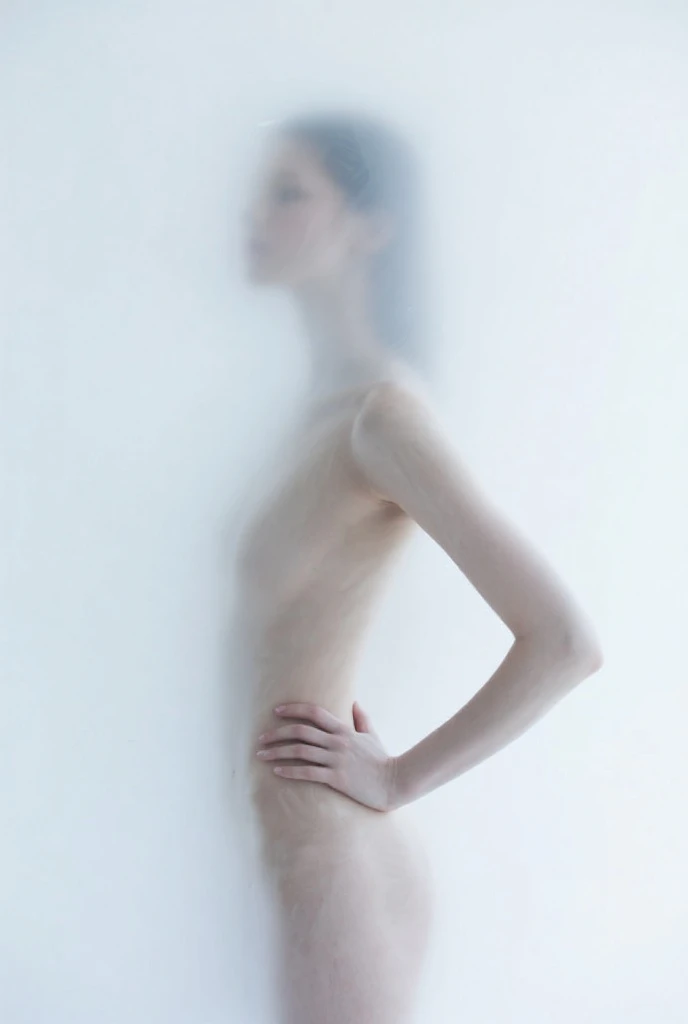 I am the blurred lines of her and her different faces that exist above her of her different lives only a blurred figure of her body and the expression of her face that sees the pain is seen , It is hope come true, her entire body is seen in blur, the message I want to convey is that there is tranquility for her. , 24k artwork uses volume in shadows uses the rules of composition uses the rules of cinema uses its colors rule of thirds and all the rules of photography uses the compositions of cinema shadows with volume and uses the latest image creation techniques photoshop rendering