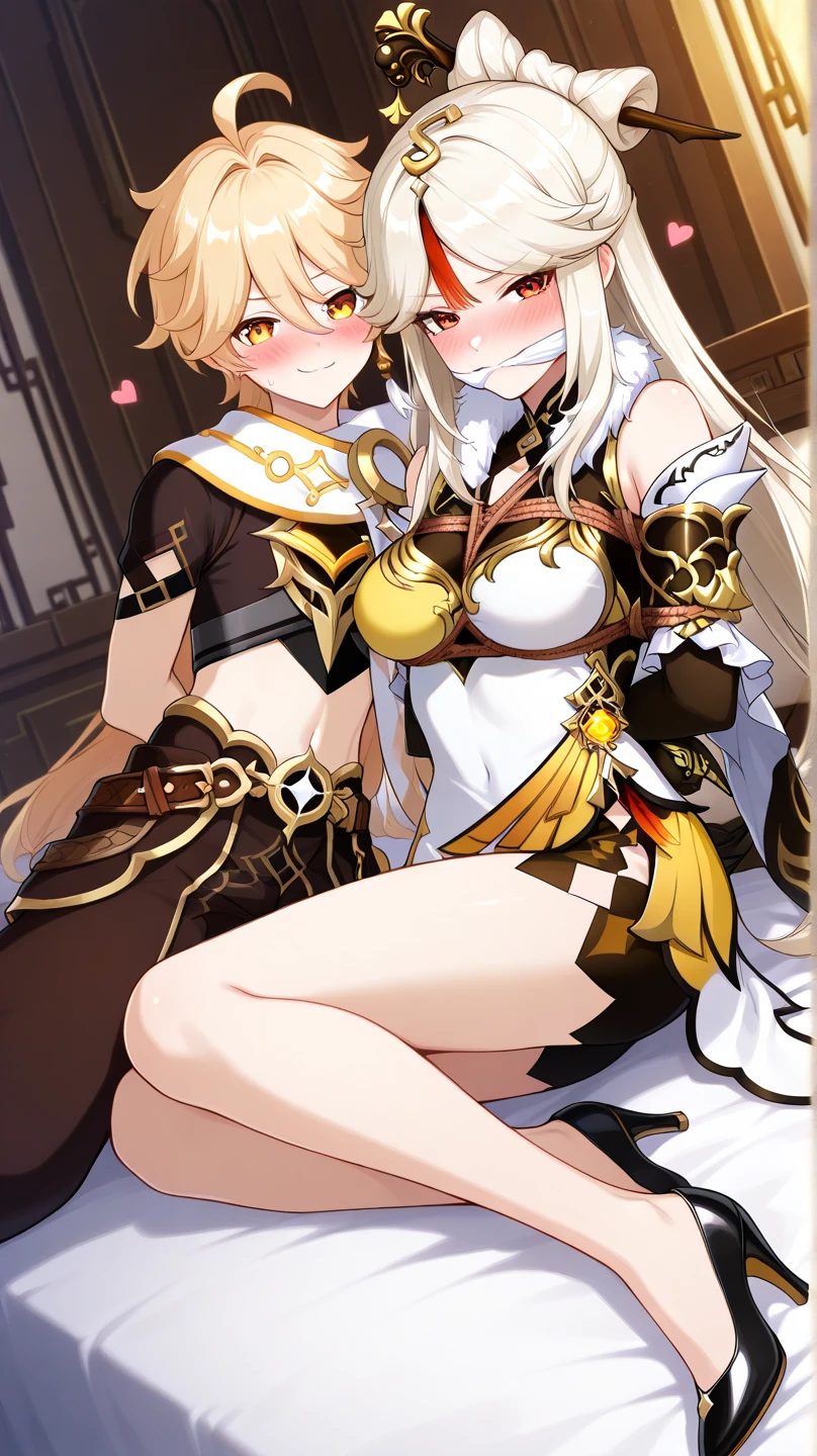 A girl in a black bikini、Wearing a hat,masterpiece, best quality) detailed,silver accessories , Blonde ,elegant, Pointed ears ,Black shirt,Black pleated skirt,Ponytail,Waist-length hair,Smile,Star decoration,Lace lace socks,vampire,Lace underwear,Lace stockings,Exposing thighs,(Nurse Clothing)
