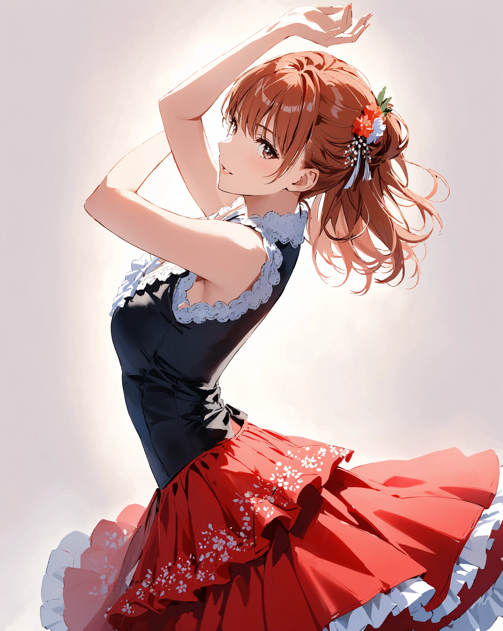 (safe:1.10), best quality, masterpiece, highres, solo, (misaka_mikoto_bluearchive:1.10), crossed arms, cowboy shot, looking at viewer, 41