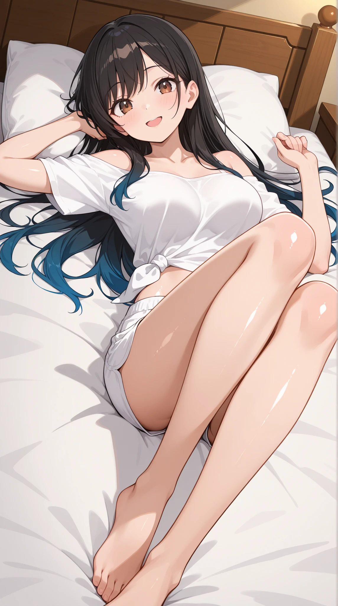 1girl in、AS-Adult、Underwear、Cute underwear、Striped、(Portrait from the knee up)、