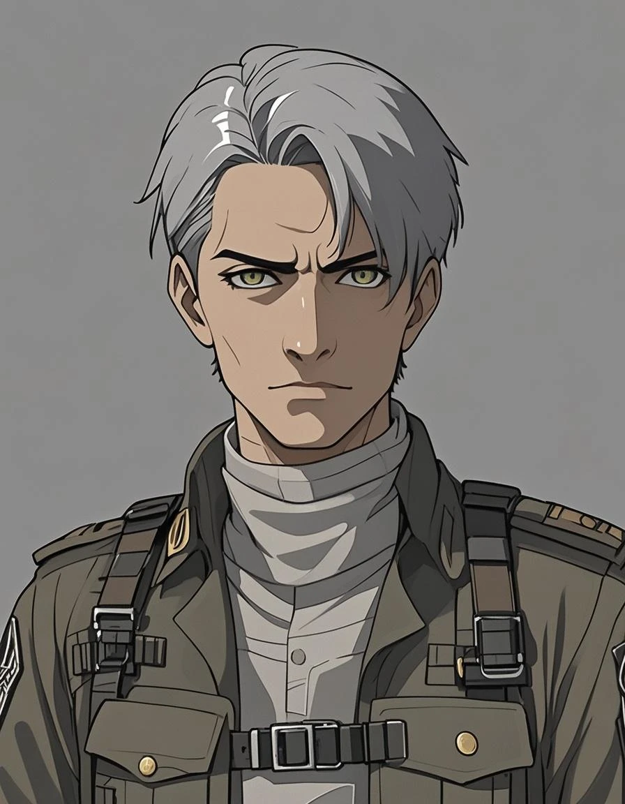 score_9, score_8_up, score_7_up, score_6_up, score_5_up, score_4_up, rating_explicit, BREAK solo, 1boy, jonahjorm, dark skin, red eyes, white hair, short hair, shirt, camouflage, armor vest, military, <lora:Jonah_PDXL:1.0>, expressionless