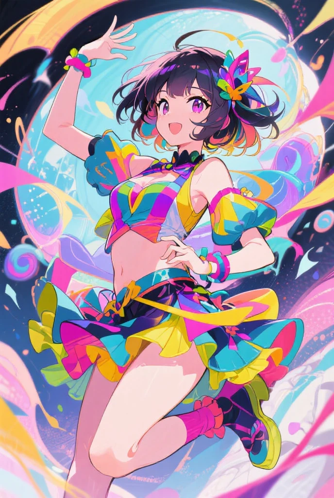 Anime girl in bikini with stars and stars on her head, decora inspired illustrations, official artwork, anime style illustration, anime style 4 k, anime graphic illustration, beautiful anime art style, anime moe art style, digital art in anime style, Cute art style, beautiful anime artwork, Anime Art Style, anime art style, digital anime illustration, anime vibes