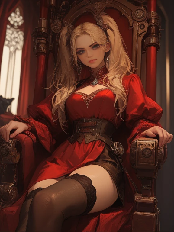 blond haired woman sitting on a couch smoking a cigarette, androgynous vampire, castlevania witch, alucard, by Kamagurka, artgerm. high detail, zerochan art, by Yang J, highly detailed exquisite fanart, by Yoshihiko Wada, extremely detailed artgerm, detailed digital anime art, johan liebert mixed with alucard