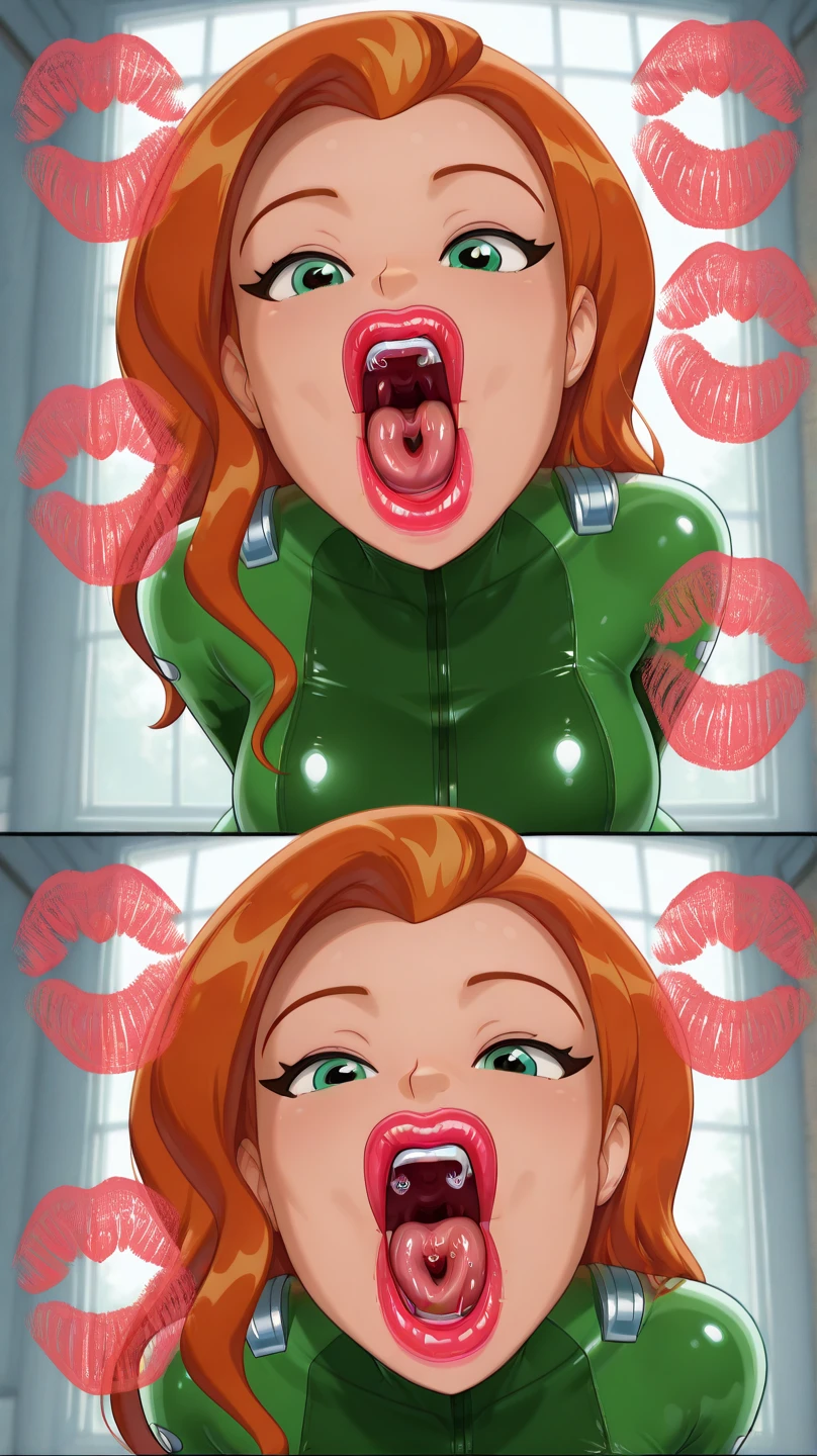 (((Poison Ivy))), (((Superman))), High quality, best quality, masterpiece, (((1boy, 1girl))), (((hetero:1.5))), mature woman, curves, (((long wavy redhead hair))), green eyes. cleavage. (((woman wearing strapless black leotard, man tearing off leotard, torn clothes))), nsfw, (((couple focus))), (((lots of cum, ejaculating huge load))), (((ahegao, screaming orgasm face))), (((rape, rough sex, vaginal penetration, sex from behind, cum in pussy, large breasts)))