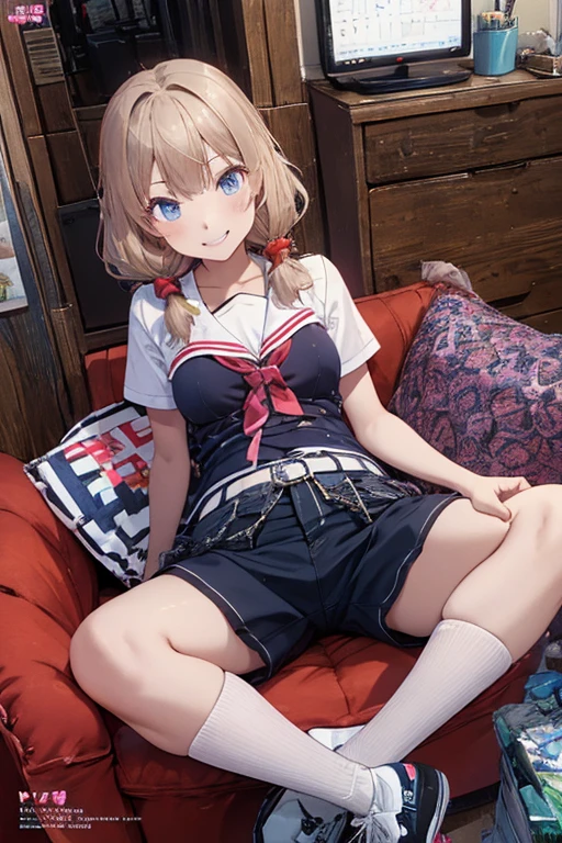 Lewd、((７Masturbation of a year old girl))、Sitting on a chair facing a desk, spreading her legs and masturbating((Vibrator Masturbation))、School、classroom((Not Safe for WorkA large amount of love juice overflows from the crotch))、Spread your legs、Sukesuke's sailor suit、(A young girl with a baby face), Disheveled clothes、Lewd and revealing clothing、Ahegao、Ecstatic expression、((Lori's１People masturbation))Drunk Eyes、Climax、(Lower grades of elementary school、solo), Third Person View、Solo masturbation、Brat、Lewd、Bitch、Masturbating during class、Blonde hair color with glitter
