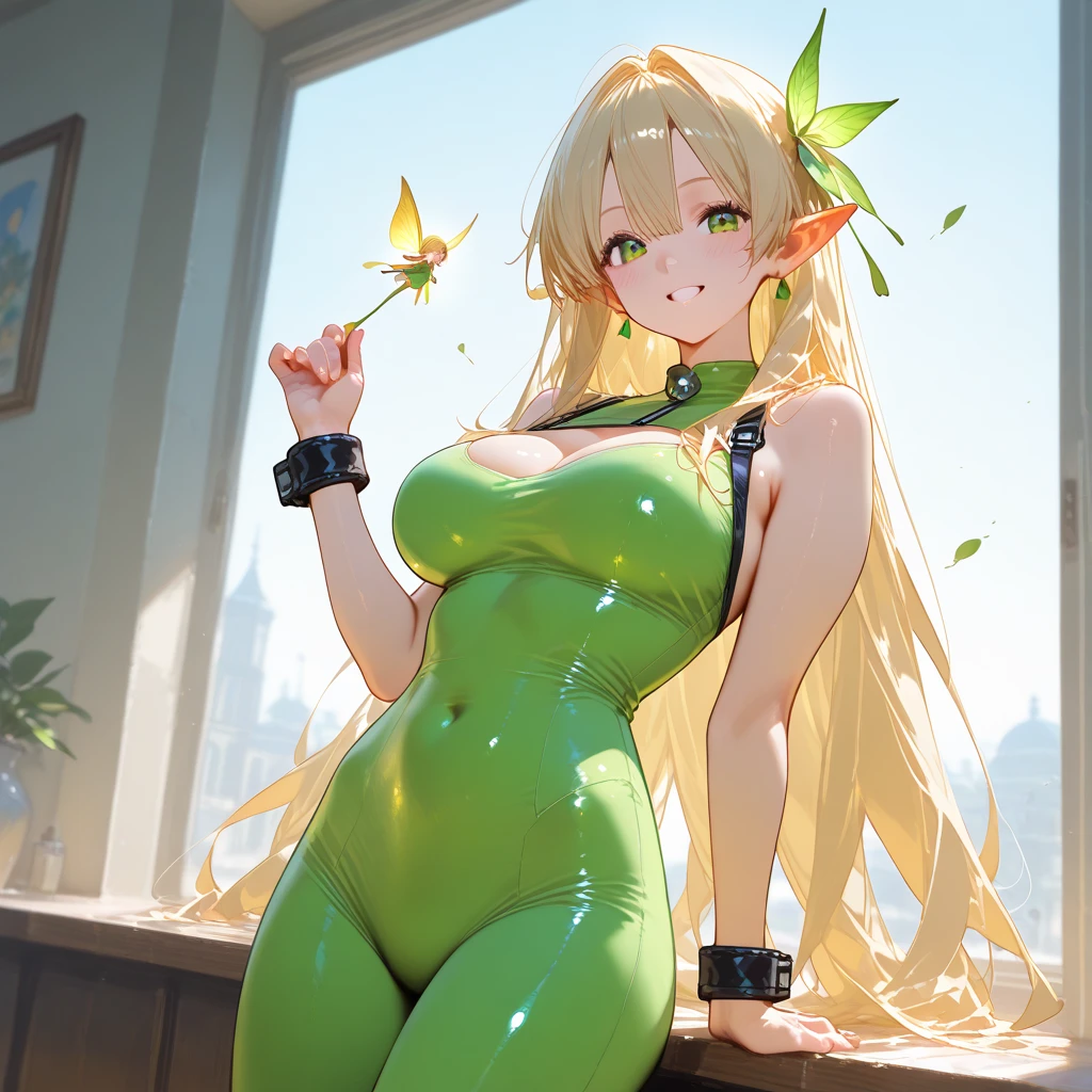 masterpiece,best quality,1girl,18yo,beautiful girl,BREAK,(Swimsuit:1.7),(voluptuous bust,thin waist:1.4),BREAK,(Beautiful blonde,braid,green Eyes:1.5),(blush:1.6),
