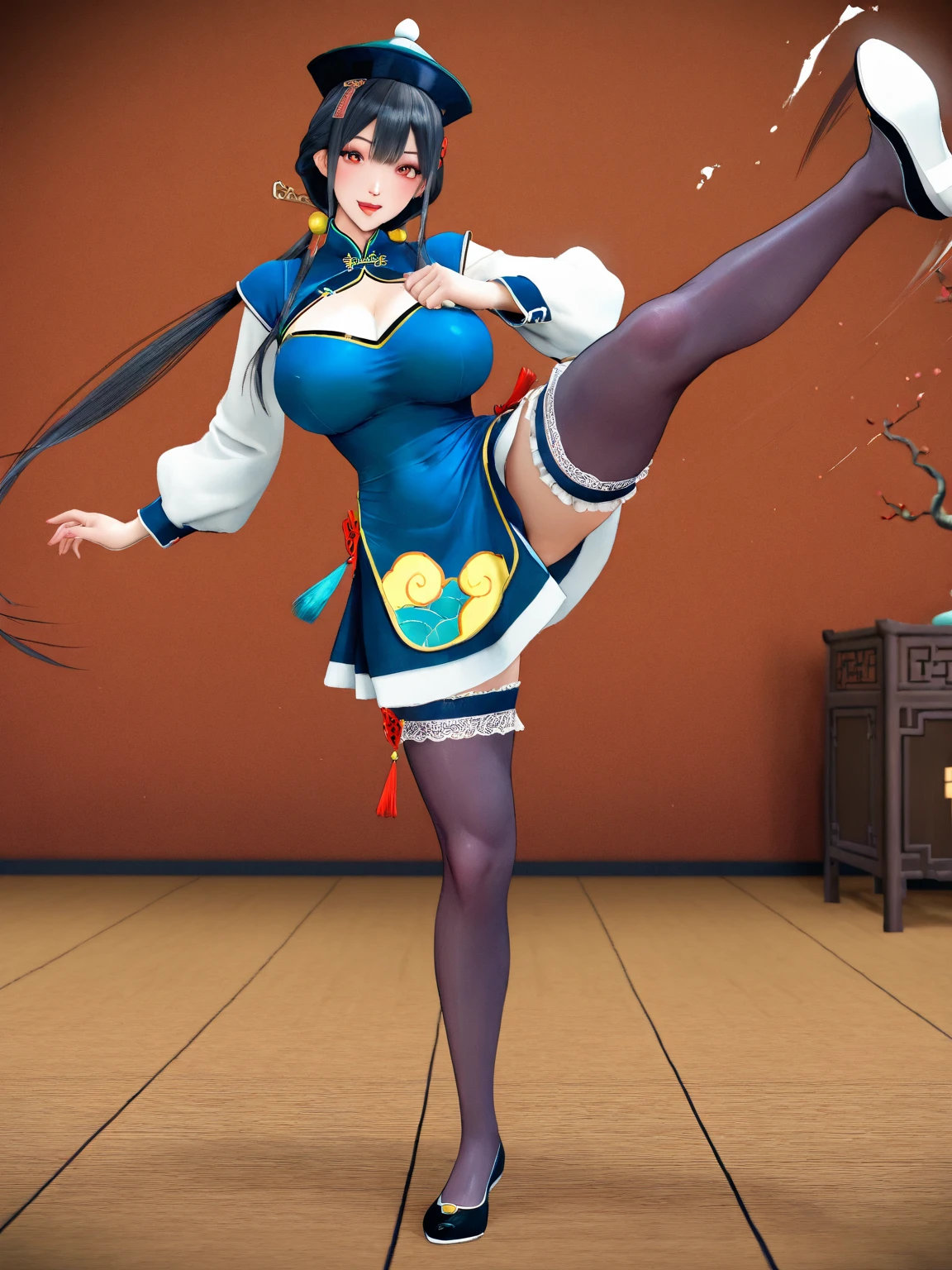 masutepiece、(((Sexy woman dancing on stage set up in the wilderness ))、1 persons、femele、Cool Beauty、(heavy make-up)、eye line、teak、lipsticks、Loosely knotted black hair、being thin、dancer、(Kabuki Dance)、(Kimono)、Upper body naked、haori、Rope belt tied with bow knot、Tasukikake、fundoshi、buttock、(Fluffy kimono)、Holding a sword、dance、Nobe、dance、Array Curtain、Dancing、(Wasteland)、Muromachi period、Old Japan、nobara、beatiful backgrounds、