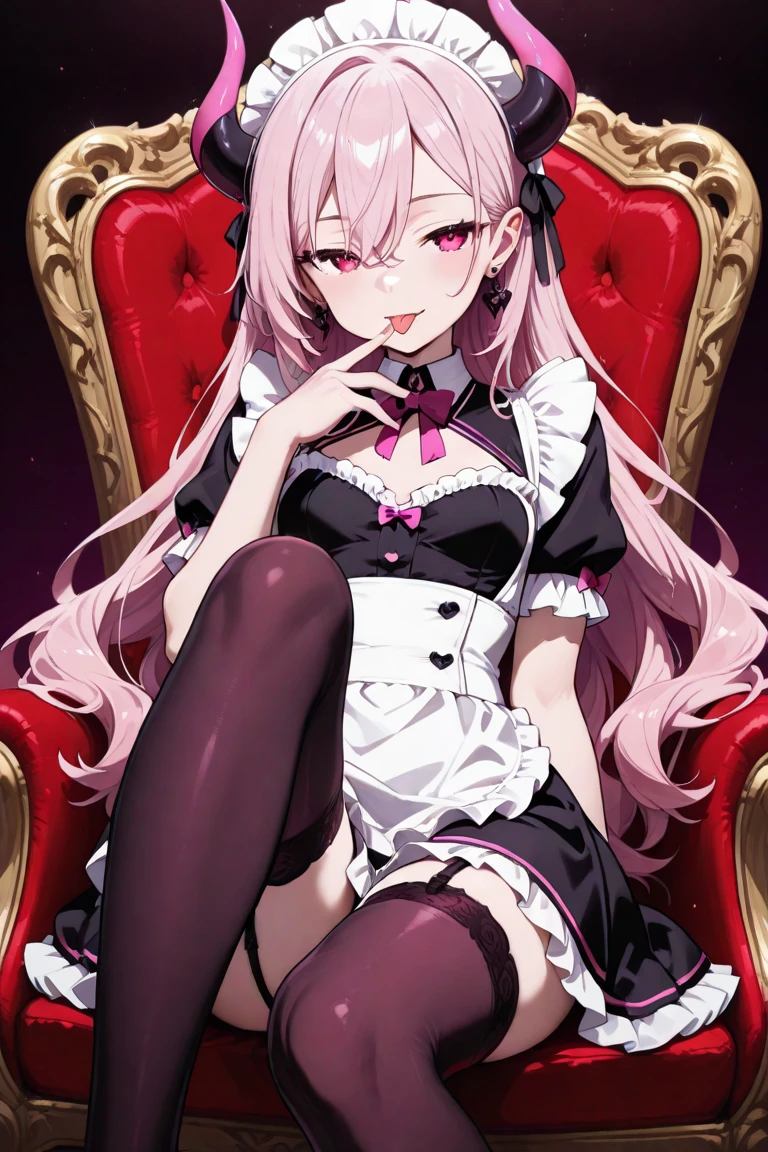 anime girl, pink eyes, pink hair, white bunny ears, long dress, frills, heels, Gothic art, high details, high quality, 4K, HD, masterpiece, anatomically correct