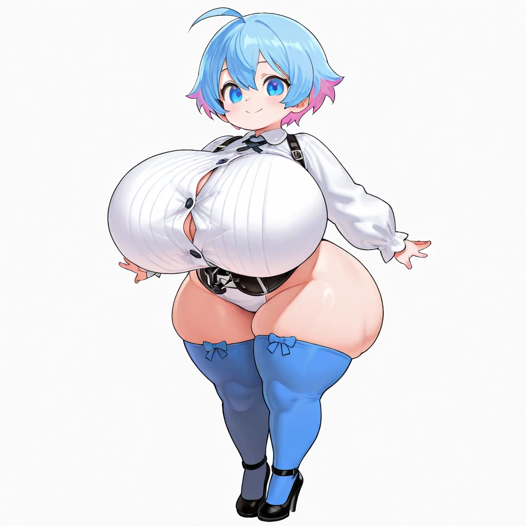 Rei Ayanami,A wearing a tight white sports bra, Small Bust, curve美, Light blue hair,Red eyes,Muscular!!,short hair,She has small breasts!!!!,Blushed,Troubled expression,steam,Sweat,Steam coming from the body,腕を上げてUnderarmを見せます,Underarm,Wearing a large white vinyl diaper,curve,Strong-boned body,Stocky figure