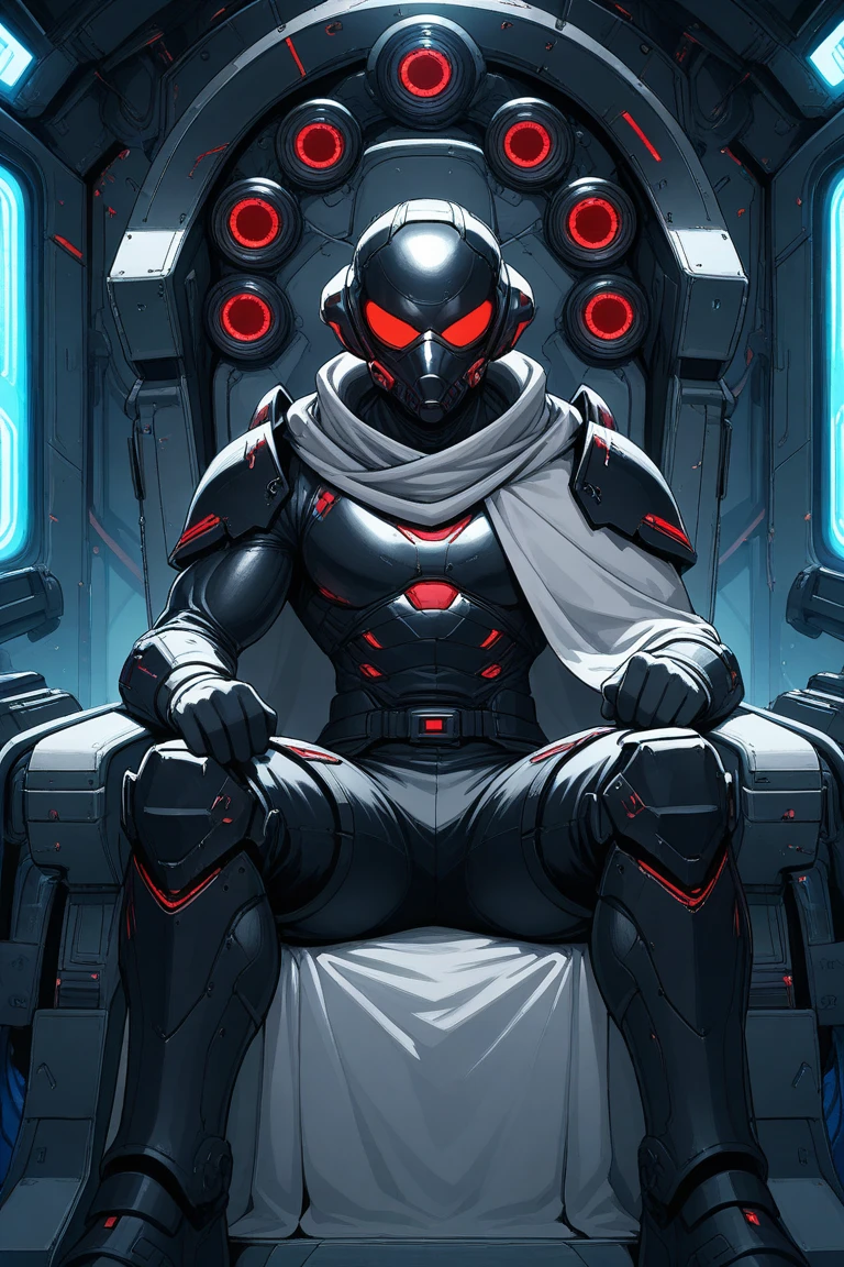 male, full body, (muscular, full nude, only Glowing cyberpunk future helmet, only kimono, spread cunt, spread vagina, spout squirting,) realistic, night, realistic, in room, sitting bed, spread legs,
