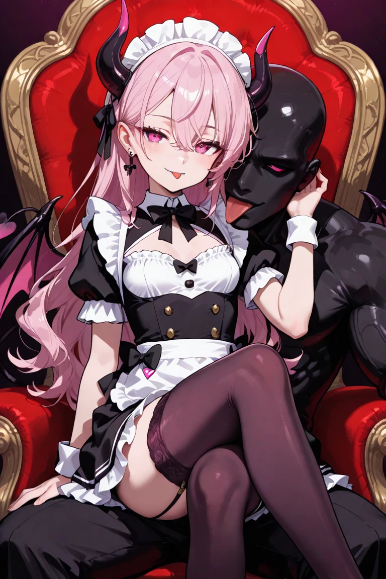 ((female1people))、((highest quality)), ((masterpiece)), (detailed), Perfect Face、Momo Belia Deviluke、Pink Hair, Purple eyes, femaleは男の妻になる、big red gemstone engagement ring、short hair,jewelled tiara、femaleは性処理をする、Earrings、Red lipstick、An iron collar with a large red jewel、A luxurious veil、 ((Black shiny zentai)),The tights are tight to the body 、Gold embroidery on full body tights、Huge breasts、Bracelet、jewelled waist chain、Wear beautiful jewelry、(Latex suit covering the whole body in black)、black shiny gloves、Black shiny boots、Bedroom、((Give a to a man))、(She happily gives a blowjob to a guy's dick)、The man's dick is huge and erect、A man is having his erect penis given a blowjob、Big dick、The man pulls out his dick、Married to a man式、Married to a man、femaleは男抱き合い誓いのキスをする