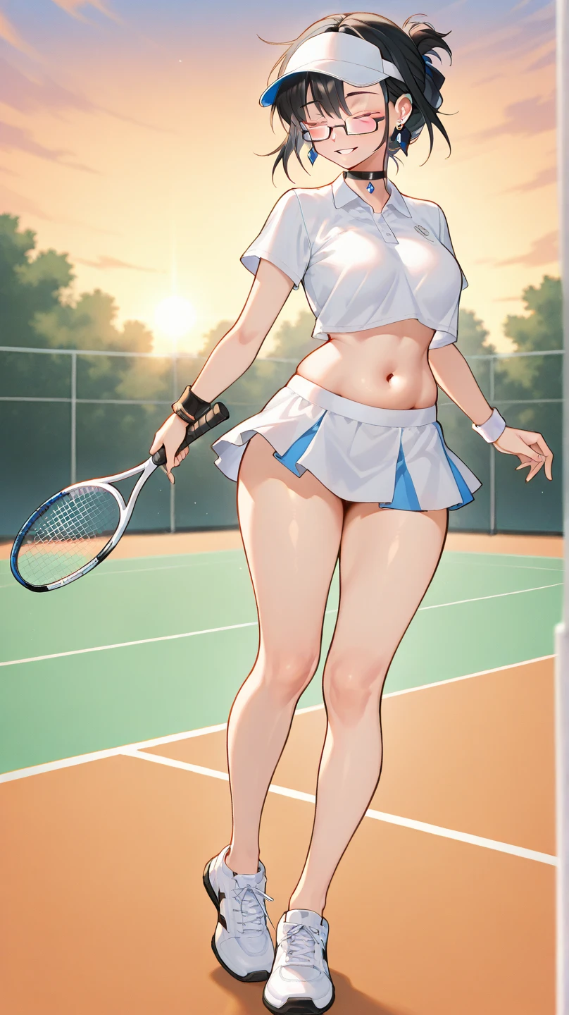 masterpiece, best quality, best detail, best proportion, best anatomy, best face, blush, best shaped , very large breastsl nude):1.5), (n1.1) , cameltoe, ((girls playing tennis):1.4), ((During a tennis match):1.2), ((14 year old japane:1.3), ((half body shot):0.9), view from below,　sadly, tears, crying, (she is cumming now!), blush, (in a tourt (background)), (pubic hair), very wet,