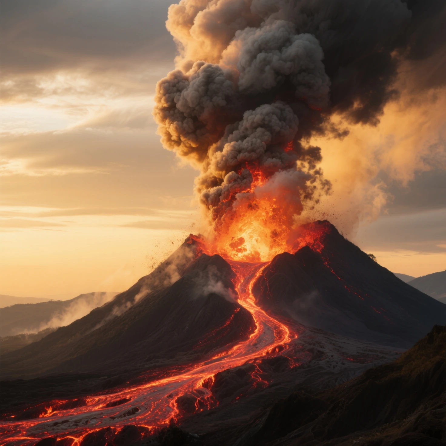 (closeup cleavage:1.2),(Best quality,4K,8K,A high resolution,Masterpiece:1.2), (Jurassic volcanic group eruption,The power of nature, Best quality, Ultra-detailed, a volcano erupts, Lava flowing, Blazing magma, Smoking crater, dramatic landscape, Dark ominous sky, Fire red and orange, Thick billowing smoke,Molten rock, Red volcanic magma flowing in the fissure,Liquid magma,A large amount of liquid magma,Destruction and chaos, intense heat, Crumbling mountains, Ashes and debris, Cracks in the Earth's surface, erupting volcano in distance,steam vents,Treacherous terrain,Intense heat wave)