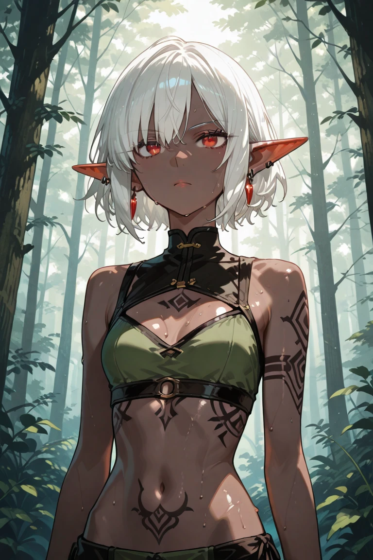 detailed illustration, (front view), (side view),dynamic angle, ultra-detailed, illustration, clean line art, shading, anime, detailed eyes, detailed face, beautiful face, dramatic lighting, detailed illustration, dynamic angle, ultra-detailed, illustration, (single woman: 1.8), masterpiece, masterwork, beautiful, (1 woman:1.8),

Succubus woman, demon, mature face, timid, (red skin: 2.0), big round wire frame glasses, long demon tail, pointy red ears, yellow cat eyes, long white hair, nervous smile, showing off ass, rail thin, malnourished, standing in middle of summoning circle, wearing a sack cloth, lithe, A Cups, flat ass,