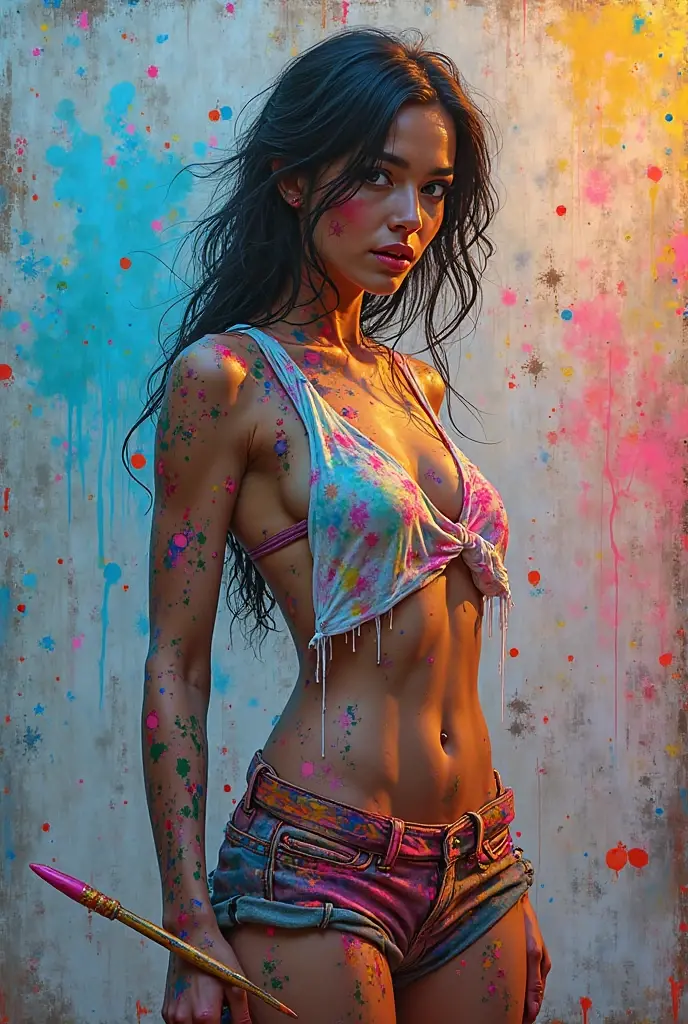 ((masterpiece)), best quality, perfect anatomy, (1girl, solo focus:1.8), e-girl, pov, looking at viewer, small breast, looking down, camera from flor level, analogue photography of ahegao, sexy girl, perfect face, pastel pink neon lights, flat lighting, (soft saturation:1.2), saliva drooling, wet , pink sexy bra, cum drooling, cum on clothes, cum on breast, drops of cum on breast, small breast, cum on body