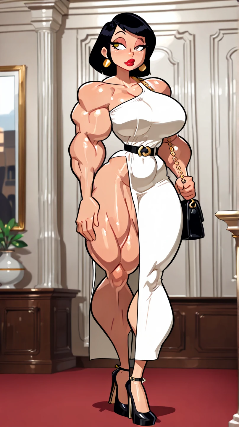 1human: ((Red Eyes)), Beautiful, BEAUTIFUL/ATTRACTIVE/MATURE, Tall, Beautiful, (Short white hair, fluffy, Short white hair disheveled), Perfect body, Perfect legs, on top of his body, Black dress, Exposed thighs, Beautiful, Provocative, thick, Mature, beautiful, Perfect, Goddess, Thick thighs, Provocative, Looking forward, In good physical shape, Beautiful Mature, Attractive, robust, Perfect torso, Thick thighs, Muscular, Evil Smile, Blood, Licking blood from fingers, EXTREMELY BEAUTIFUL, DOMINANT, MATURE, ATTRACTIVE, PERFECT.