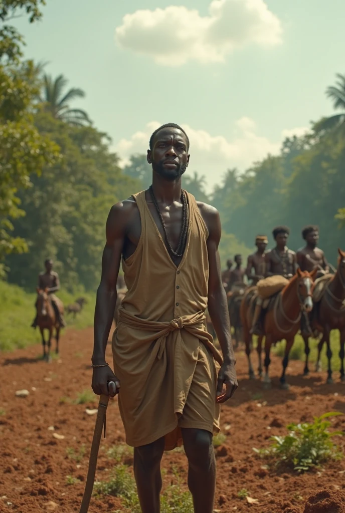 Man he work hard in africa