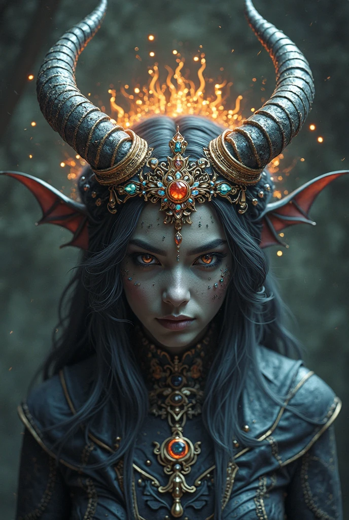 Queen Medusa girl shoes maker 3D image world best universe level with flame power 