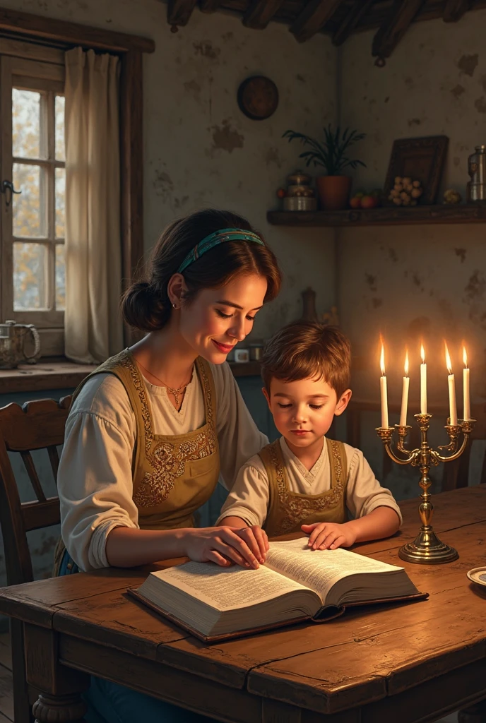 Create the scene for this excerpt Once upon a time there was a little girl named Julia, who loved adventures before bed. Every night, her father would tell her magical stories that transported her to incredible places. But on that special night, Julia asked her mother to tell her a story in which she was the main character. Her mother smiled and began to tell... --auto