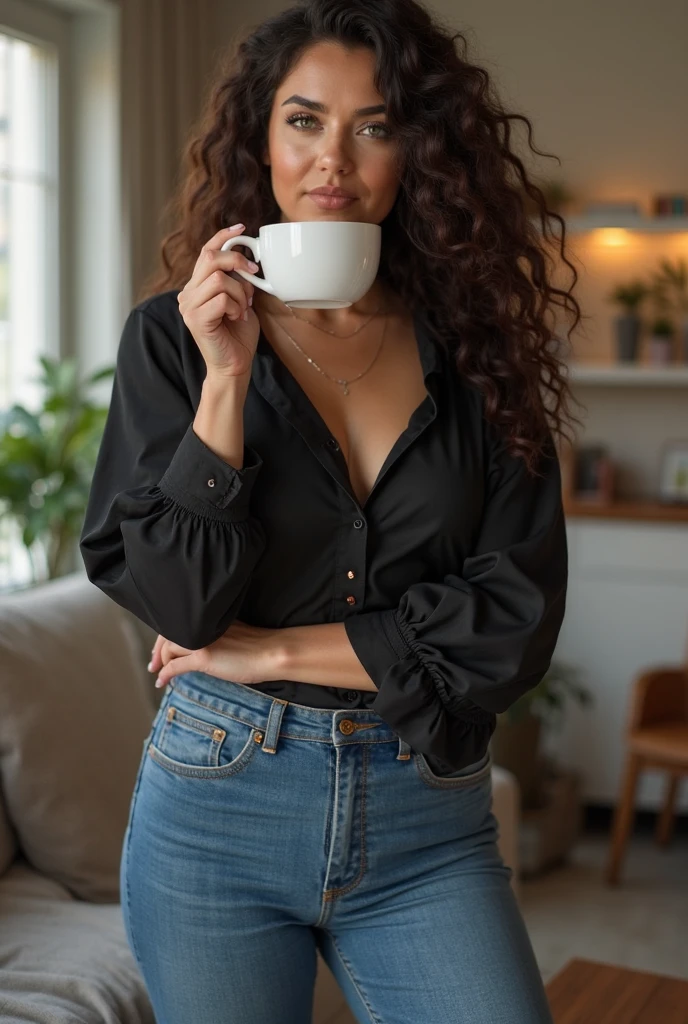 50 years old, gorgeous cute Brazilian girl, smirk, freckles, polaroid photo, (dark skin:1.4), (medium white short hair:1.4), (in perspective) a gorgeous sexy brunette woman perfect 23-year-old secretary straight hair with ponytail oily silky white skin (damp) fleshy lips, (photorealistic:photorealistic, 8k masterpiece), large breasts wearing with a tight white dress shirt (highlight on breasts), sitting at a restaurant table holding a cup of coffee (hyperrealistic: realistic, environment with intricate details), with a sensual feature on the face: (texture and environment professional photography pure perfect lighting), Colossal, Twin Tails, Silver Hair, Hoodie, Vintage Gothic, Pose, Cute, Face Up, High Quality, Necklace, Ring, Bracelet, Earrings, winner of most beautiful model, famous beautiful model, good young girl, (masterpiece:1.0),(best_quality:1.0), ultra high res,4K,ultra-detailed, photography, 8K, HDR, highres, absurdres:1.2, Kodak portra 400, blurry background, bokeh, lens flare, (skin texture:1.2), (vibrant_color:1.2),professional photograph, (the_tattoo:1.4), (beautiful_face:1.5),(narrow_waist). --v 6
