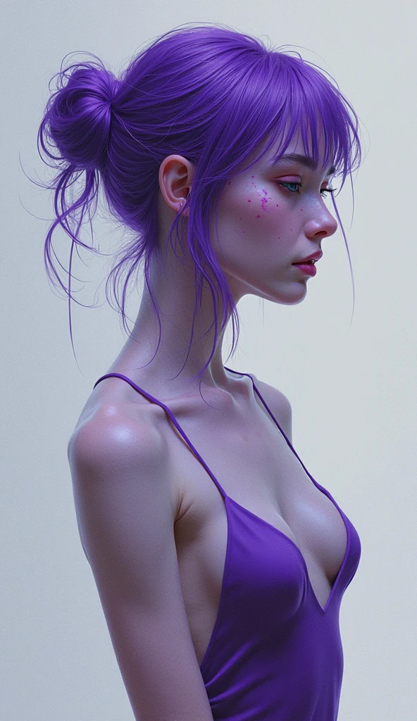 (best quality:1.04), Beautiful, a painting by Agnes Cecile,
a spider girl, solo, Neon Purple hair, have a neat figure, [short dress:0.2],
[Castle of the vampire:0.4],
intricate, elegant, highly detailed, sharp focus,