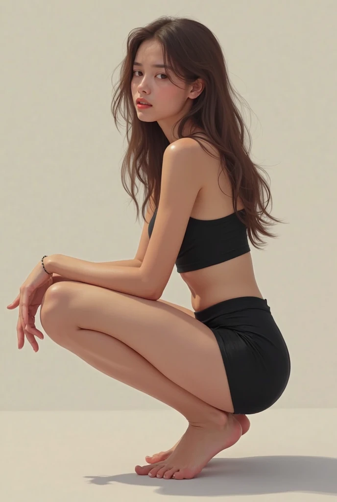 pale skin, big eyes and tender doll lips 