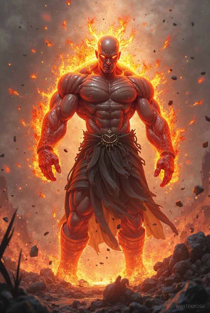 (photorealism:1.2), built up hades, dark fiery skin wearing a crown of fire, gateway of the greek underworld, fire tattoos on torso and arms, hard lighting, lava in background, fires balls of fires from the hands, battling pose, realistic, intricate details, warm colors, everything is on fire, souls floating