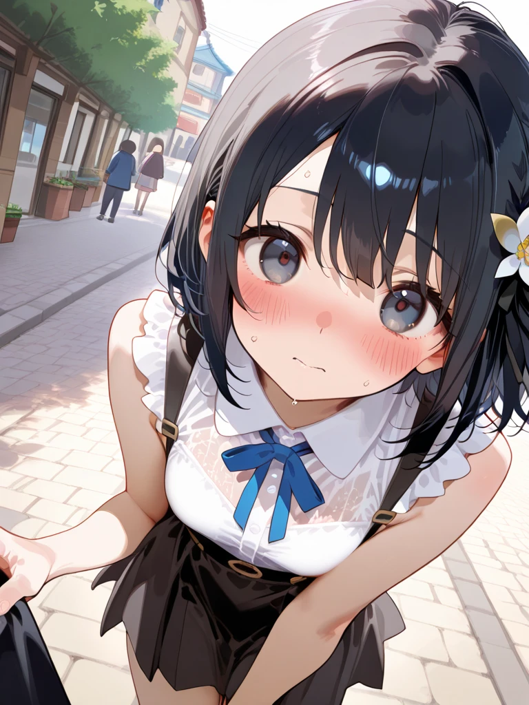 (((close up thighs))), (I look up at the girls from the ground)、((A girl steps on a boy's penis with her foot and makes him ejaculate))、((A seductive wicked smile)), Yui、low length、(thin)、(((5 years old girl)))、(Bright white skin), (((child girl)))、Brown Hair、Messy hairstyle、(Forehead)、、Grey Eyes、Squint your eyes、white Cropped tank top、(covered nipples), ((Angle from below:1.5)), ((Black tight mini skirt))、belly button、(Thighs), White panties, crotch、(garter belt)、((foot)), (Angle from the bottom of the girl), ((Girl squeezes me with her crotch))、Lift your legs a little、((Foot on penis)), In the classroom of an elementary school, ((girl is stomping boys penis)), 1boy is masochistic, boy is lying, (penis), The boy is exposing his crotch、((eject cum)), ((footjob))、