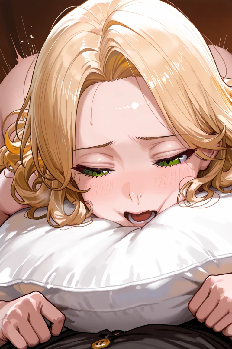 Browsing Caution,Sweat,white breath,Big cock,1 male,Pokémon,Lillie,(Futanari),Large areola,White steam,Small breasts,bed,Blowjob,To the back