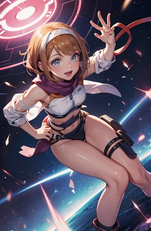 Ultra High Quality, super high precision, ultra high detail, Super cute swimmer, Come-from-behind victory, Cleavage of, Competitive swimsuit, Competition pool, Blurry audience, blessings