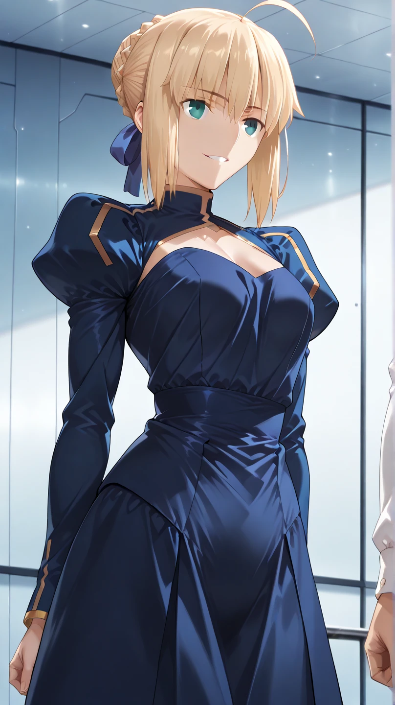 add_detail:1 Face (ultrahigh resolution) Face (details ultrahigh), Body (ultrahigh resolution) Body (details ultrahigh), wear (ultrahigh resolution) wear (details ultrahigh), Background (ultrahigh resolution) Background (details ultrahigh), Full body photo, city background. blue eyes, blonde hair, short hair, long dress),masterpiece, best quality, ultra-detailed, high resolution, super detailed skin, perfect anatomy, detailed,full body see,