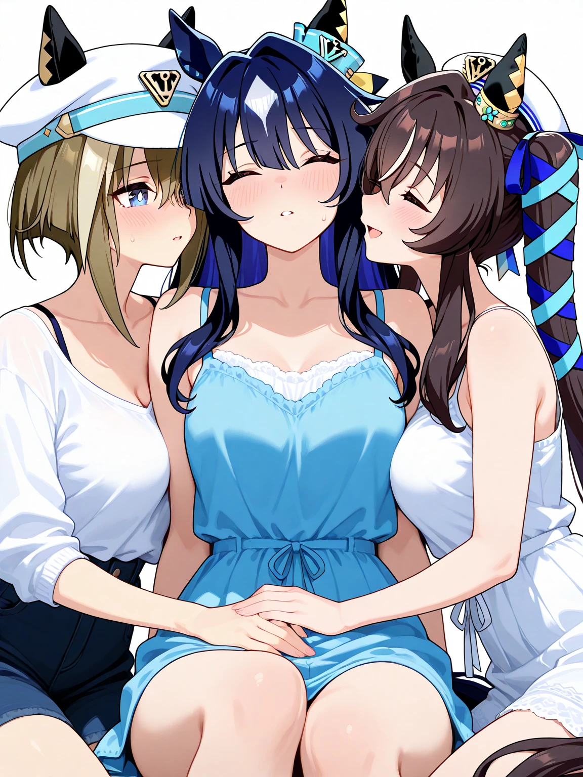 ((NSFW:1.3)),(Textured skin, Anatomically correct, Super Detail, high details, High quality, hight resolution, Best Quality, 1080p,4K),(One-person viewpoint, looking at viewer:1.2),
(Multiple girls in Western bedroom),(women's Western bedroom in night:1.3)
((Multiple girls, 10+girl with, Group photo of the girls, Group photo of the girls:1.5))
(Girls of different ages:1.5),(line up falling flat:1.5),(Super Strong Super Huge gigantic breasts:1.5),(women with various hairstyles:1.5),
(inviting you to have sex),
nsfw,(enraptured face:1.4),(naughty expression:1.2),
(blush, face blush, blushing:1.3),
(saliva, saliva trail, drooling:1.3),(heavy breathing, steam:1.3)
((maid, maid headdress:1.4),nsfw,(nipples peek:1.1)
nsfw, open mouth, tongue out,(facial:1.5), (cum on tongue:1.1),(cum in mouth:1.1),cum on hair,