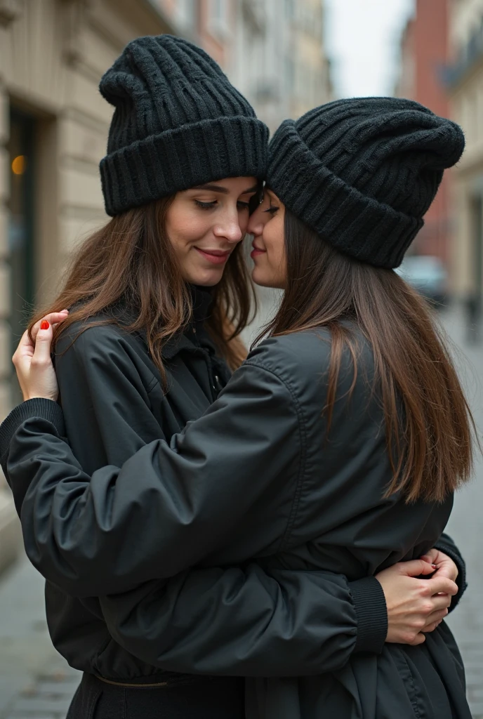 Two women face each other, one is sexy, the other is cold.