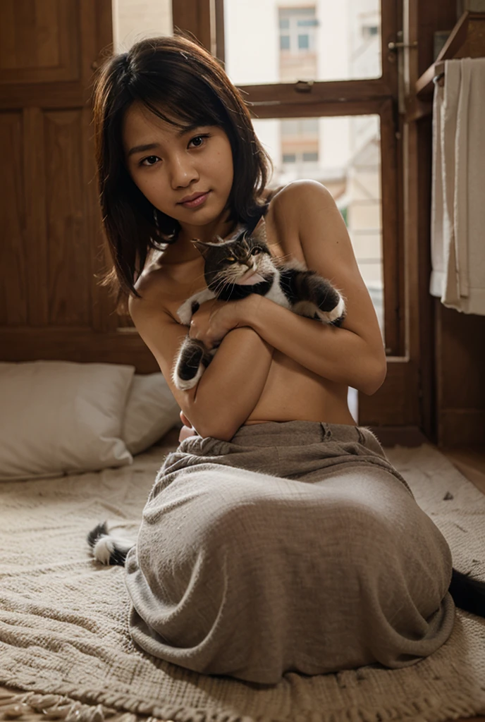 Very detailedな CG Unity 8k 壁紙, highest quality, Very detailed, masterpiece, Realistic, photo Realistic, Very detailedなかわいい女の子, 20-year-old, (Skirt flip), ((Skirt flip by myself)), Not wearing panties , , blush, Lips parted, Looking at the audience , Half Body Shot , Wearing an off-the-shoulder shirt , (crowd), (crowded park) , short hair、Browsing Caution, ((Anatomically correct体: 1.5, Correct body structure)), Attention to detail, Rough skin, sharp, White Background ((japanese milf, 40 years old)), ((Facial wrinkles)), ( Flat Chest: 1.2), (((Spread your legs off screen, Facing the center of the screen.))), positive, Lying in bed, ((thin, Small breasts)), Inverted nipples, Beautiful woman, Expressions that invite sex, (( Open cat lips), (Spreading wet genitals)), Release your feet), Bedroom, On my back, sunset, (Pubic hair is'Doesn't grow properly, (開いたVaginal opening) enlarged clitoris)), Open anus), (((Anatomically correct, small cat)), Wet labia, Urethra, Vaginal opening, clitoris), Very detailedな顔, Very detailedな目, Very detailedな肌, Very elaborate fingers, Very detailedな鼻, Very sophisticated mouth , Perfect Anatomy, (My crotch is wet), (((Girl with legs spread:1.4)))、((Let me show you something beautiful))、(((Browsing Caution:1.5)))、((Semen flowing out of the crotch))、