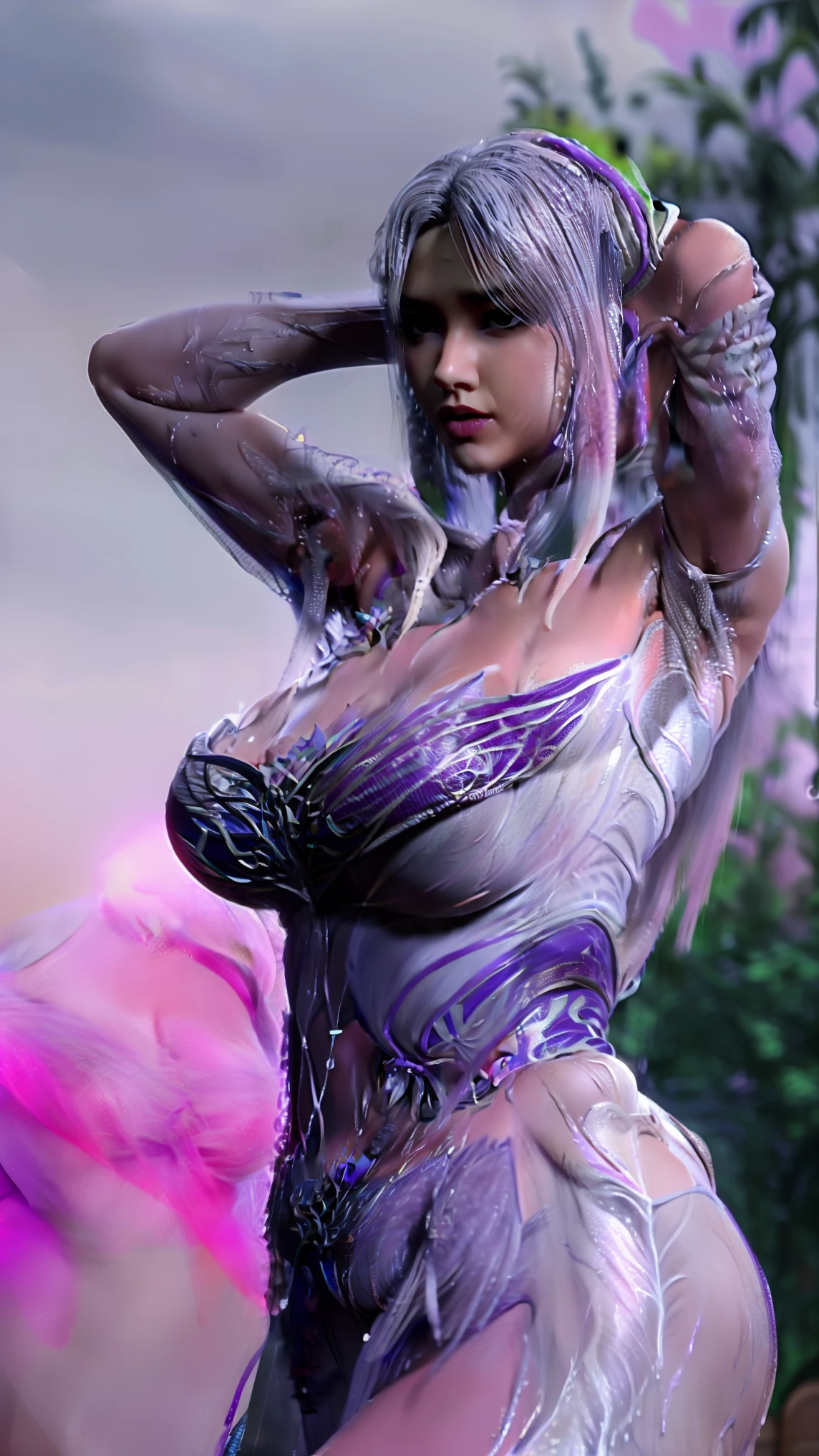 Beautiful cute wet tamanna bhatia, with thick thighs and a curvy waist, wearing a beautiful Indian dress, ((lowwaist)), ((wet silky hair)), ((wet hair)), ((loose wet hair)), (( beautiful Indian dress)) , bindi on forehead, highly detailed, depth of field, cinematic lighting, intricate, ((26yo, gorgeous face, model, makeup)), gorgeous Indian woman in outdoor wearing blouse, milf, dusky skin, makeup, curvy, tall, hourglass figure, seductive , (laying in bed)), jewelry, black hair, ((MILF)), ((big :1.1)), ((wide hips:1.2)), full figured, seductive, photorealism, hyper realistic, full face Blush, (seductive face)) , ((nipple visible)) , (((nudity))), raining((((((showing armpit))))) 