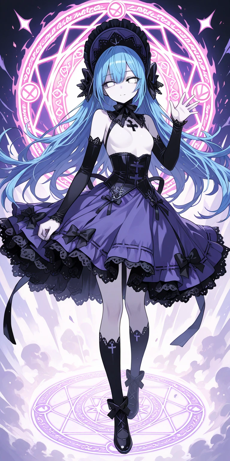 best qualityer，tmasterpiece，Ultimate resolution，downy，Extremely colorful，Colorful，Mermaid princess，Lolita dress，Black pedal socks