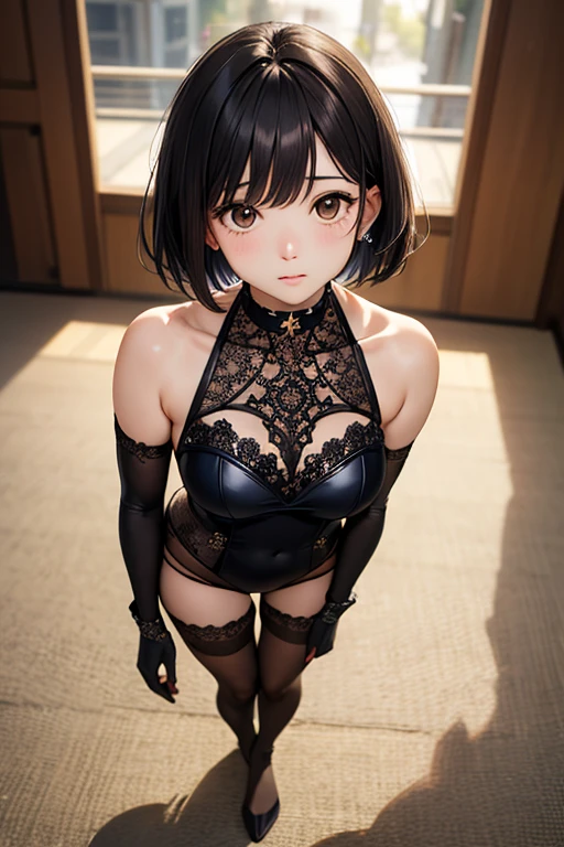 (SFW:2), photorealistic, realistic photo, 8k, ((highest quality)), ((masterpiece)), (extremely detailed), kukolnydom, doll, (mature woman, 20yo, 20 years old:1.6), solo, ((cowboy shot, standing)), skinny, slim, slender, thin body, blouse, skirt, parted lips, green eyes, brown hair, (plastic skin, looking at another, glass eyes, gradient eyes, shining eyes, detailed eyes:1.3)