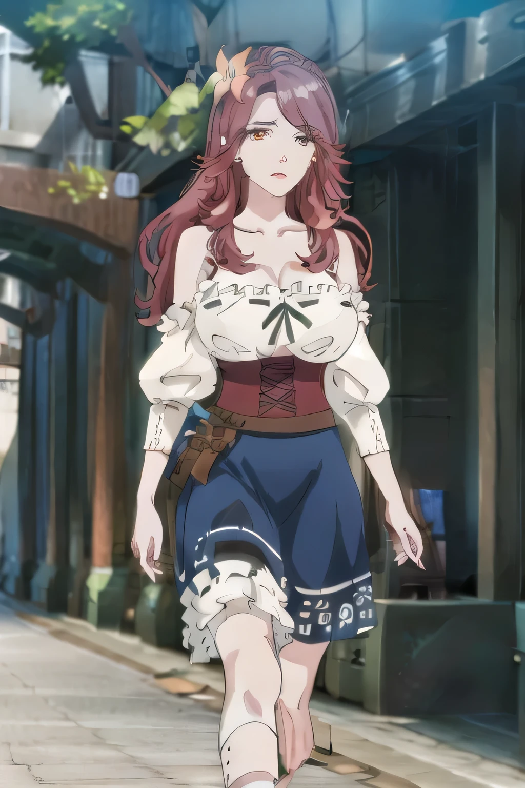suppressed,My nipples are pointed、It's see-through when it's wet,{{X}},draw her eXpression more delicately,walking alone, city tour ,,(((She's wearing casual tourist style clothes))), I have a SLR camera ,(Let's draw a more delicate look),(sleeveless wool sweater),( Pleated Legs,white panties),(That work is enough for one person {X} can you draw the perfect balance to suppress destruction)、 That alone is fine,Frown。unless the job requires it。 {X}、 , Attractive 40-year-old adult woman takes off her uniform, big black wavy hair, , Big Breasts, thin waist , , ,