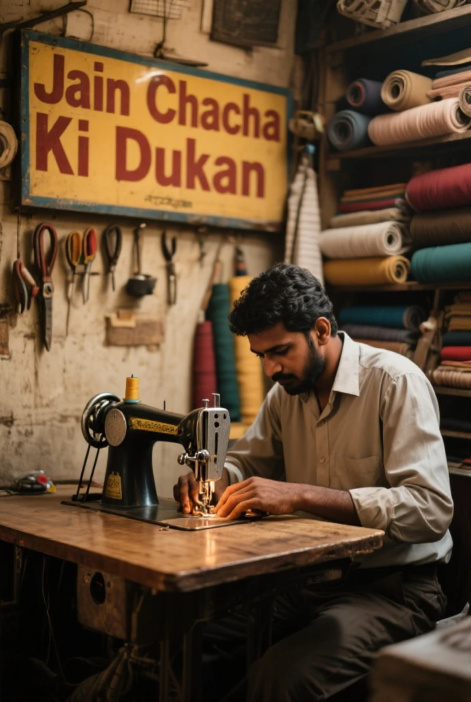 a sikh young man with wear wite short turban  and repair a inverter which       name is a ALFATECH  front on inverter 


 