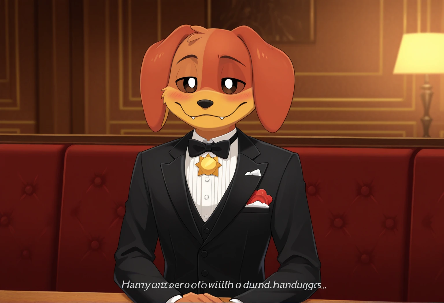 masterpiece, best quality, 8k resolution, Very detailed, hairy，Shiba Inu，(Black hair)，(((golden fur)))，(((Blood red eyes)))，Chubby，Chubby face，(((White shirt)))，(((Loose shirt)))，((Black pants))，(((For the audience)))，Highest quality scene，(((Solitary)))，(((solitary)))，portrait，((Hand drooping normally))，((night))，((bloody))，(((Facing the audience)))，(((The eyes are empty)))，(((Round face)))，(((Smiling evilly)))，(((Blood all over)))，(((Standing)))，(((classroom)))，(((dark)))
