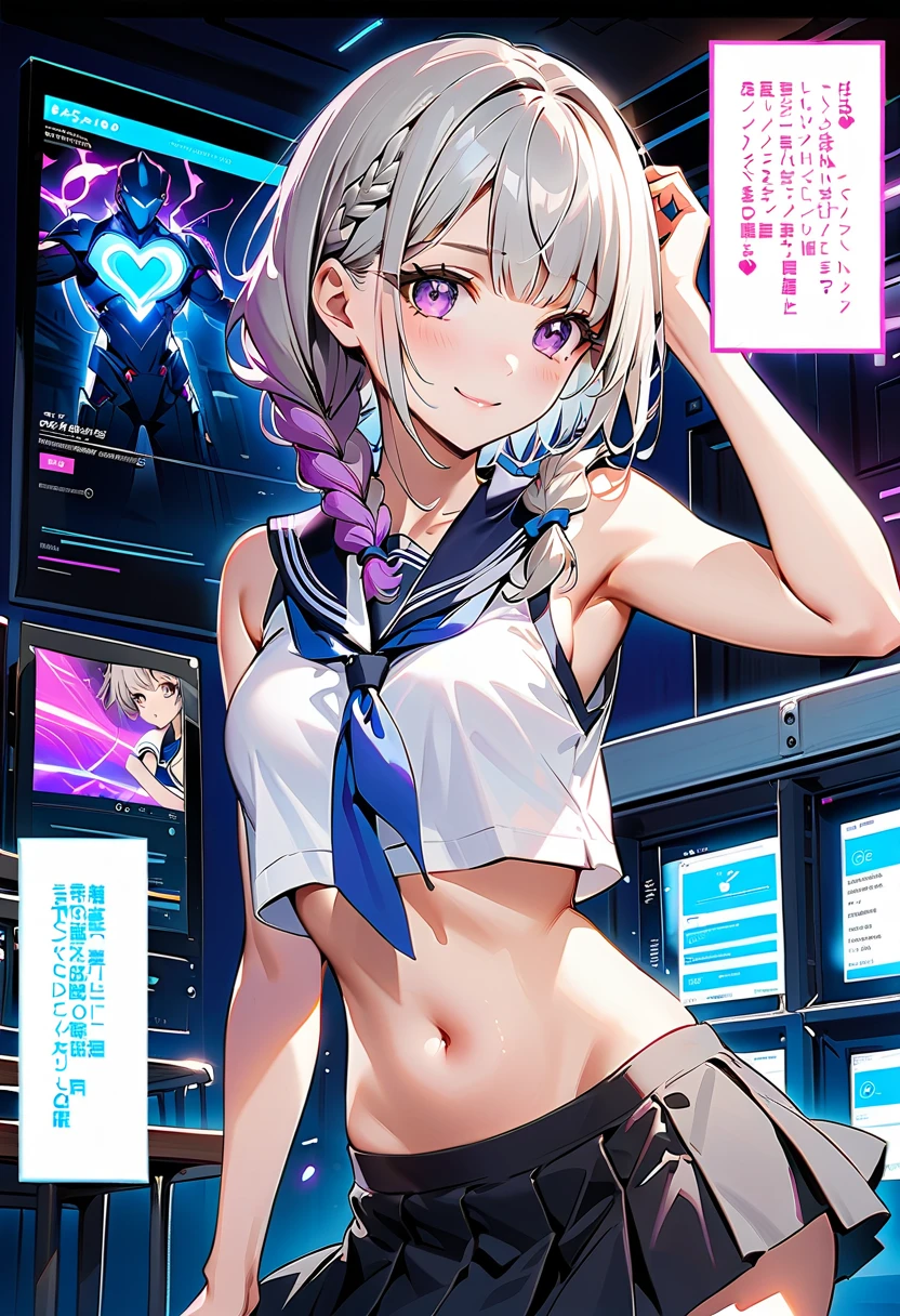 ((extremelydetailedCG)),((8K_Wallpaper)),(((masutepiece))),((top-quality)),{Character_1}, {Character_2}, Couple with, Couple in love, Each of them has its characteristic movements and powers, Such as {move_1}, {move_2}, And {move_3}. Scenes in a playful and dynamic environment {The setting}, With vivid colors and exaggerated expressions. While maintaining the overall unity of chibi-style art、both sexes, (((Highly detailed room background))),Princess,very long iridescent hair,LookingATVIEWER,fullllbody,,((Highly detailed facial)),smallbreast,((sideboob barbosa)),((((Floating and rainbow hair)))),(((Iridescence and rainbow hair))),((((Rainbow and iridescent colors)))),(Rainbow colors and rainbow eyes),Beautiful detail hair,Beautiful fece,,Incorporate elements from each anime world、school background