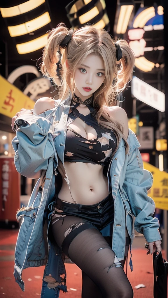 ((NSFW:0.9)))、girl, Silver and pink uniform, Pink Hair, Wear a tiara, Wear gloves, detailed hand, Round face, detailed face, Photo from torso to knees, ((Sexy pose, Large Breasts,)) detailed, Realistic, highest quality, Night sky background,Choker Necklace,(((He has many tattoos all over his body)), (((Tight waist))), (See through),(((panties)))