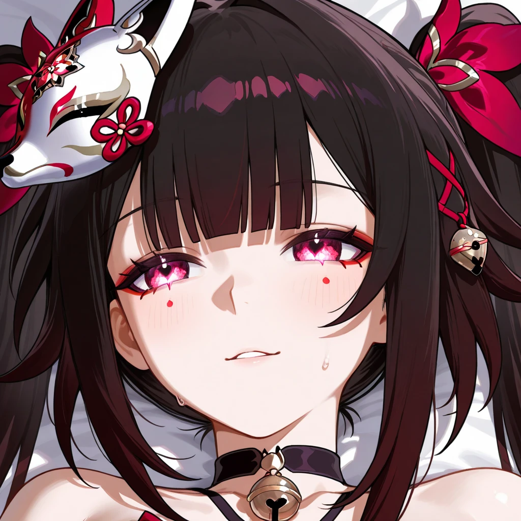 A very attractive young anime style demon